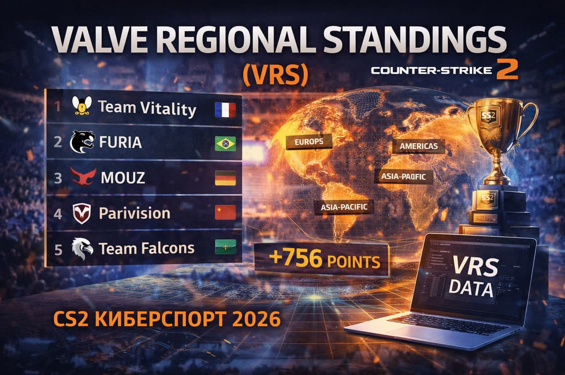 Valve Regional Standings (VRS) в CS2: как работает официальный рейтинг Valve и влияет на турниры фото