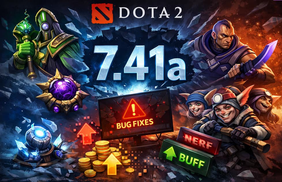Патч 7.41a в Dota 2: полный список фиксов и исправлений баланса фото